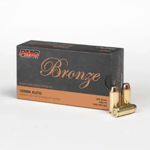 10mm Auto – 200 gr FMJ-TC – PMC Bronze (10A) – 1000 Rounds