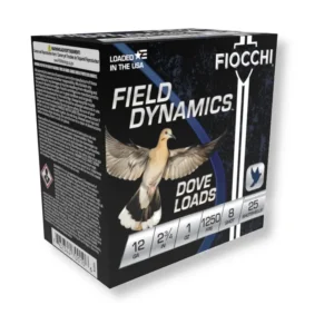 Fiocchi 12 Gauge 2¾" 1 oz #8 Lead Shot Ammunition (12GT8) – 250 Rounds