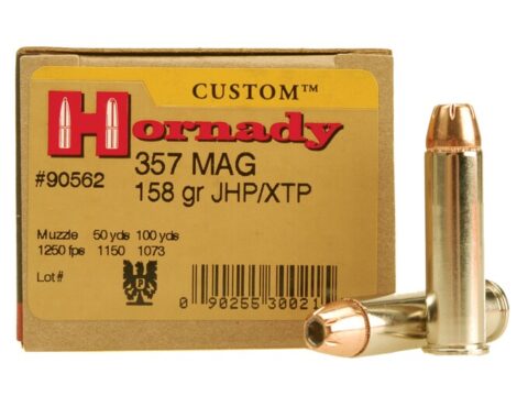Hornady Custom Ammunition 357 Magnum 158 Grain XTP Jacketed Hollow Point 500 rounds