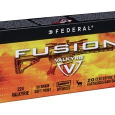 Federal Fusion MSR Ammunition 224 Valkyrie 90 Grain Bonded Spitzer Boat Tail 500 rounds
