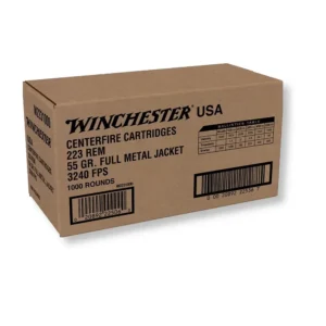 223 Rem – 55 gr FMJ – Winchester (W2231000) – 1000 Rounds Bulk Pack