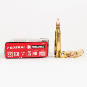 223 Rem – 55 Grain FMJ-BT – Federal American Eagle (AE223) – 500 Rounds