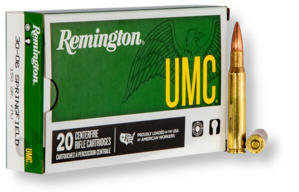 30-06 Sprg – 150 gr FMJ – Remington UMC (23699) – 200 Rounds