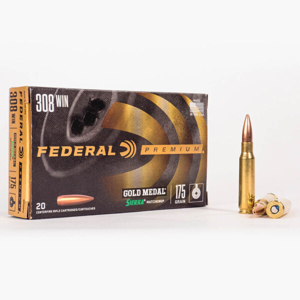 308 Win – 175 gr BTHP – Federal Gold Medal Sierra MatchKing (GM308M2) – 200 Rounds - Image 2