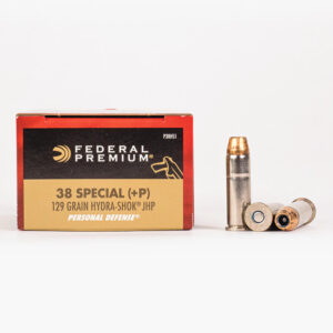 38 Special – 129 gr. JHP +P – Federal Hydra-Shok (P38HS1) – 500 Rounds