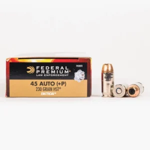 45 ACP – 230 gr JHP +P – Federal HST LE (P45HST1) – 1000 Rounds