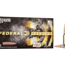 Federal Premium Ammunition 224 Valkyrie 78 Grain Barnes TSX Hollow Point Lead-Free 500 rounds
