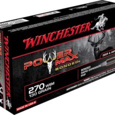 Winchester Power Max Bonded Ammunition 270 Winchester Short Magnum (WSM) 130 Grain Protected Hollow Point 250 rounds