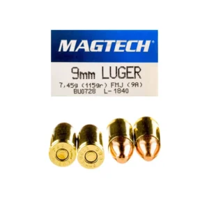 9mm – 115 gr FMJ – Magtech (9A) – 1000 Rounds