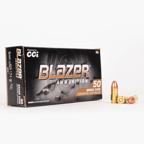 9mm – 124 gr FMJ – Blazer Brass (5201) – 1000 Rounds - Image 2