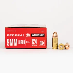 9mm – 124 gr FMJ – Federal American Eagle (AE9AP) – 1000 Rounds