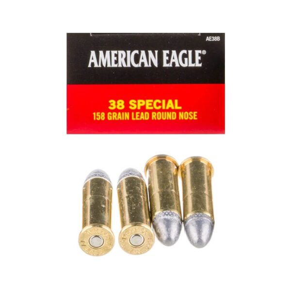 38 Special – 158 gr. LRN – Federal American Eagle (AE38B) – 1000 Rounds