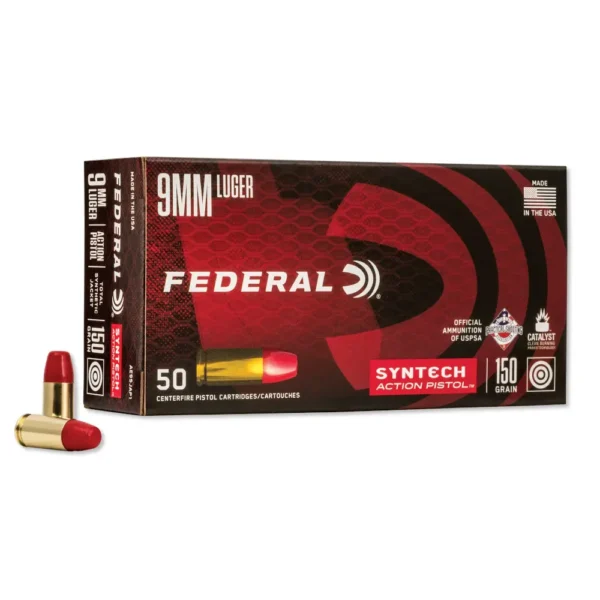 9mm – 150 gr TSJ – Federal Syntech (AE9SJAP1) – 500 Rounds
