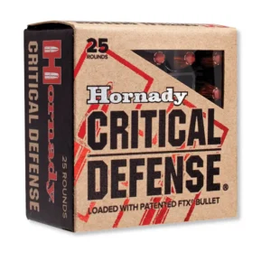 380 Auto – 90 gr FTX – Hornady Critical Defense (90080) – 250 Rounds