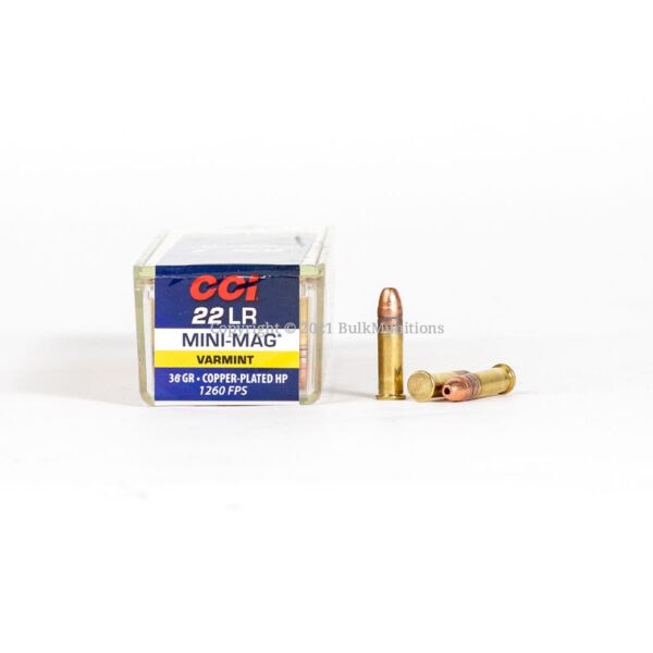 22 LR – 36 gr HP – CCI Mini-Mag (0031) – 5000 Rounds - Image 2
