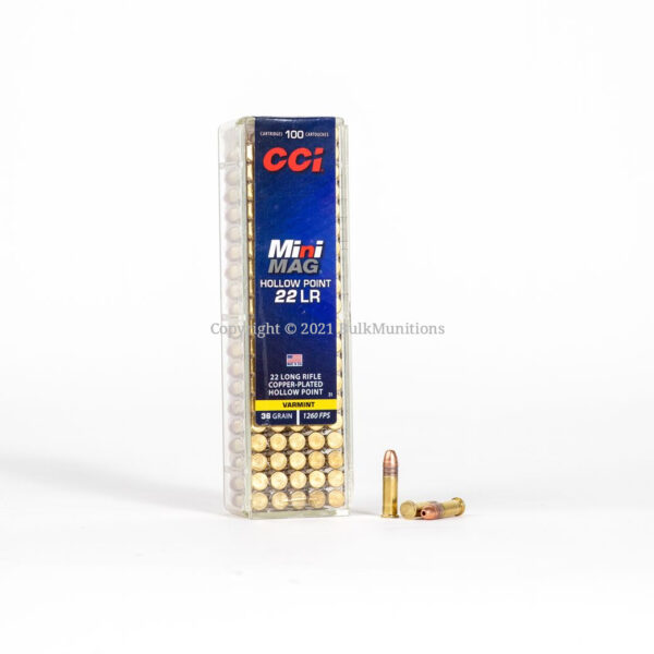 22 LR – 36 gr HP – CCI Mini-Mag (0031) – 5000 Rounds - Image 3