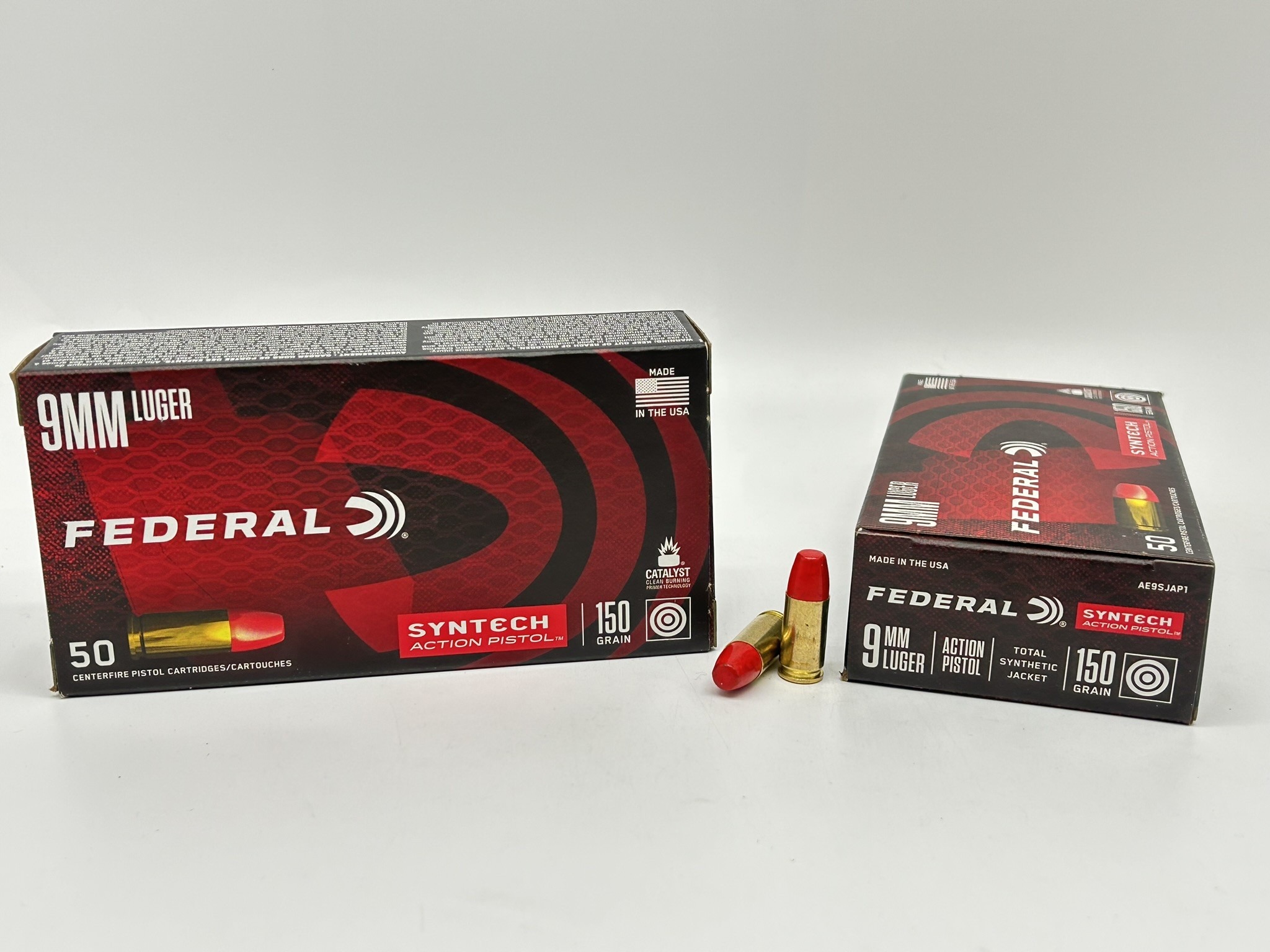Federal Syntech 9mm ammo available in 500 or 1000 rounds