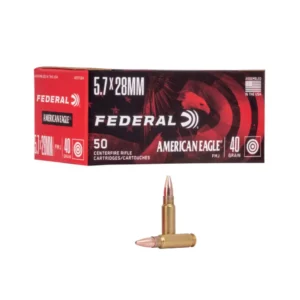 5.7x28mm – 40 gr FMJ – Federal American Eagle (AE5728A) – 500 Rounds