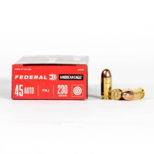 45 ACP – 230 gr FMJ – Federal American Eagle (AE45A) – 1000 Rounds