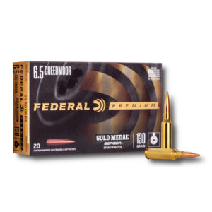 6.5 Creedmoor – 130 gr Berger OTM – Federal Gold Medal (GM65CRDBH130) – 200 Rounds