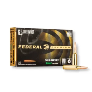 6.5 Creedmoor – 140 gr BTHP MatchKing – Federal Gold Medal (GM65CRD1) – 200 Rounds