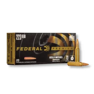 223 Rem – 73 gr Berger BTHP – Federal Gold Medal (GM223BH73) – 200 Rounds