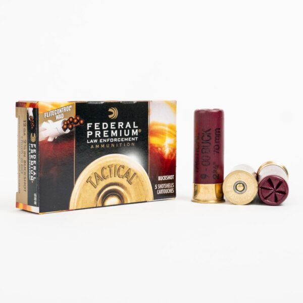 12 Gauge – 00 Buck – 9P – Flite Control Wad – 2 3/4 – Federal (LE132 00) – 250 Rounds - Image 2