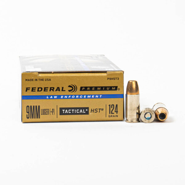 9mm – 124 gr HST +P JHP – Federal (P9HST3) – 1000 Rounds - Image 2