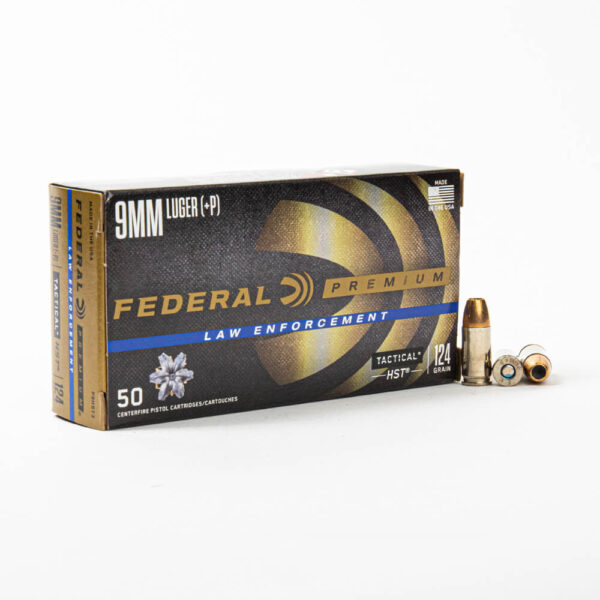 9mm – 124 gr HST +P JHP – Federal (P9HST3) – 1000 Rounds