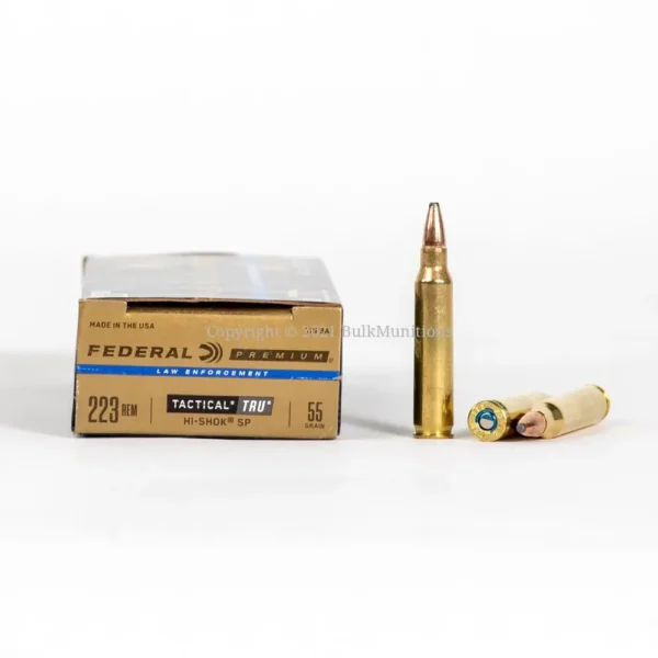 223 Rem – 55 gr Hi-SHOK SP – Federal LE TRU (T223A) – 500 Rounds