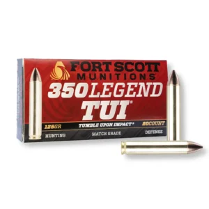 350 Legend – 125 gr TUI – Ft Scott Munitions (350-125-SCV) – 200 Rounds