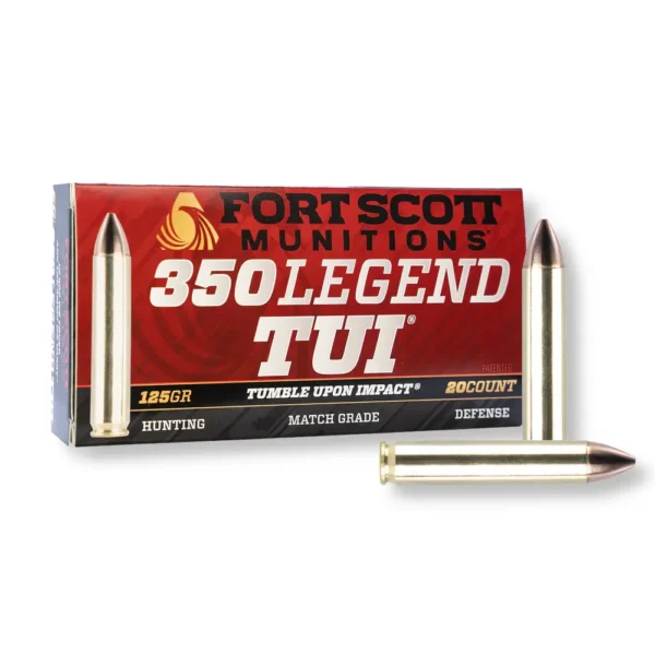 350 Legend – 125 gr TUI – Ft Scott Munitions (350-125-SCV) – 200 Rounds