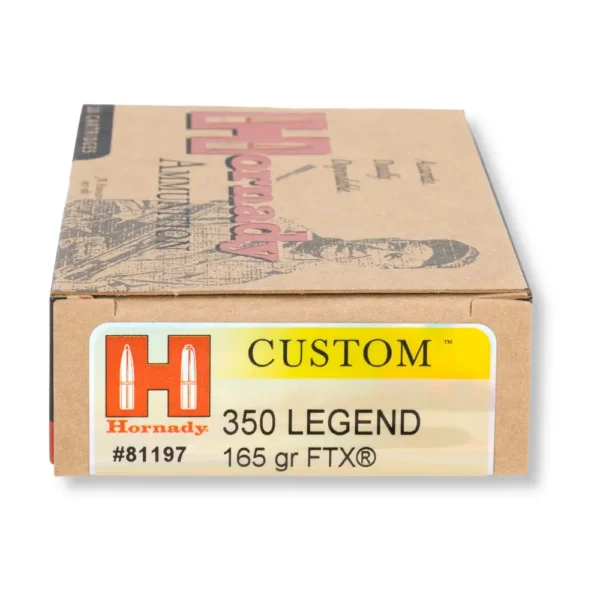 350 Legend – 165 gr FTX – Hornady (81197) – 200 Rounds