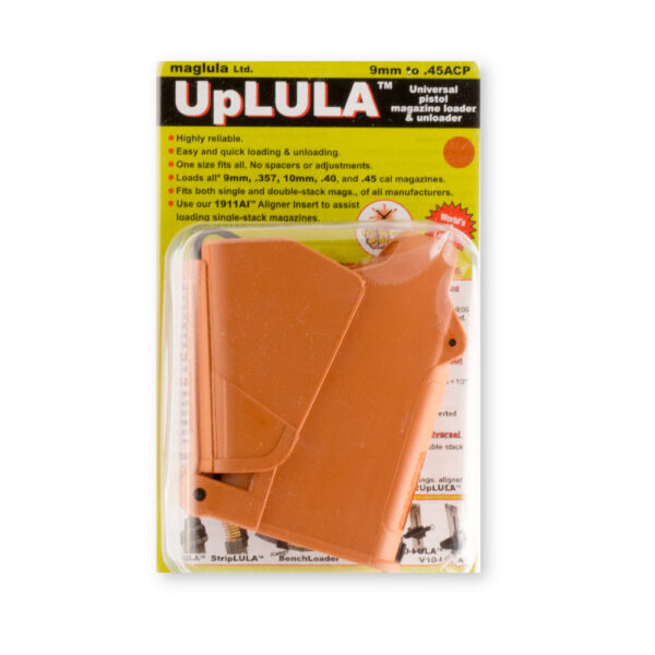 MagLULA Pistol Magazine Loader – 9mm to 45 ACP (UP60BO) – Orange