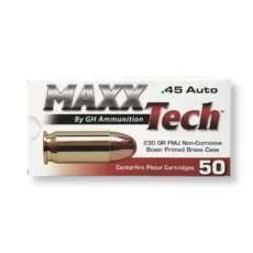 45 ACP – 230 gr FMJ – MAXXTech (PTGB45B) – 500 Rounds