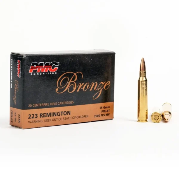 223 Rem – 55 gr FMJ-BT – PMC (223A) – 1000 Rounds - Image 2