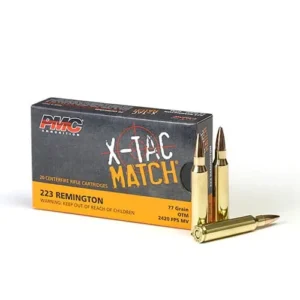 223 Rem – 77 gr OTM – PMC X-TAC Match 223XM – 400 Rounds