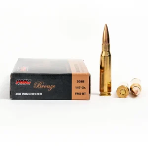 308 Win – 147 gr FMJ-BT – PMC (308B) – 500 Rounds