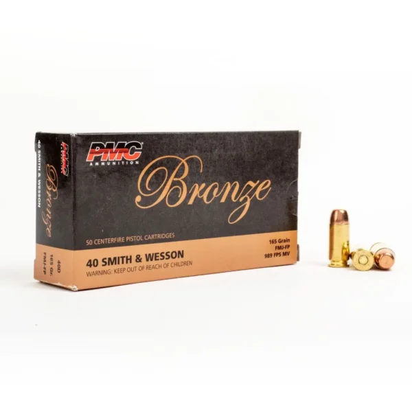 40 SW – 165 gr FMJ – PMC (40D) – 1000 Rounds - Image 2