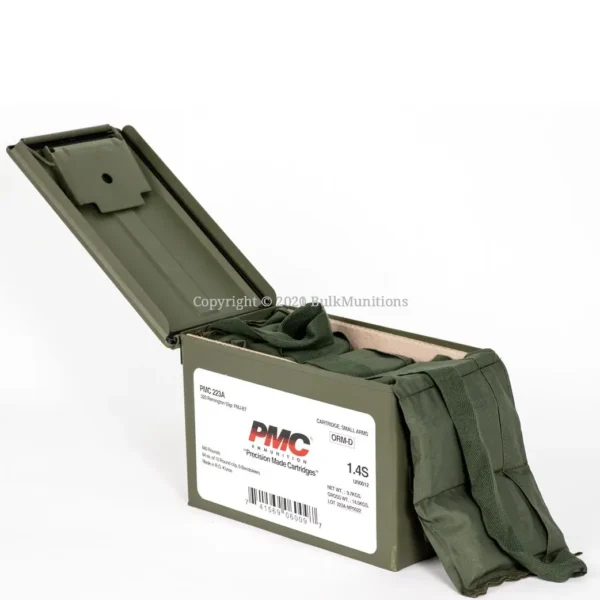 223 Rem – 55 gr FMJ-BT – PMC (223A MB) – M2A1 Ammo Can – 840 Rounds - Image 2