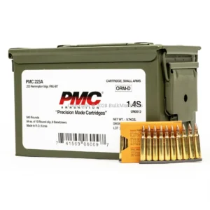 223 Rem – 55 gr FMJ-BT – PMC (223A MB) – M2A1 Ammo Can – 840 Rounds