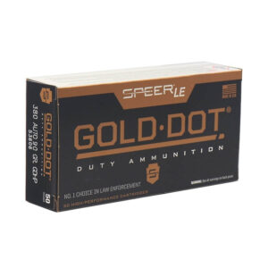 380 Auto – 90 gr JHP – Speer Gold Dot (53606) – 1000 Rounds