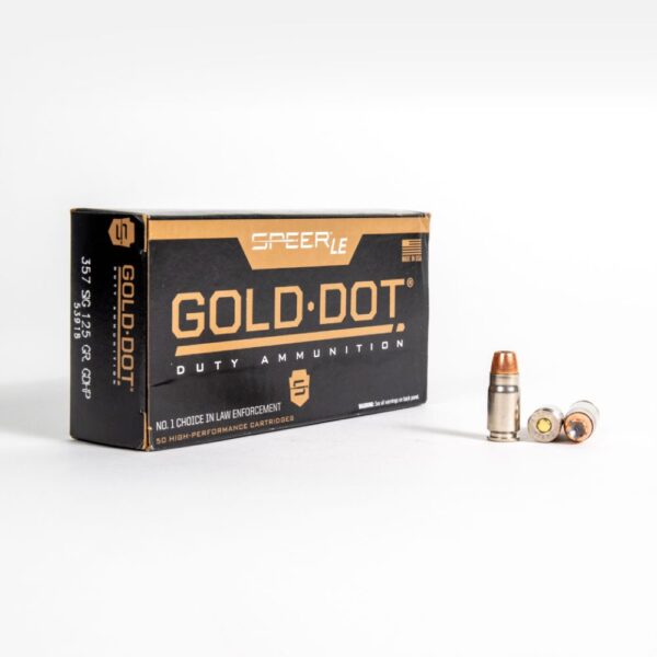 357 SIG – 125 gr GDHP – Speer Gold Dot (53918) – 1000 Rounds - Image 2