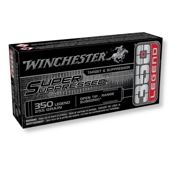 350 Legend – 255 gr OT – Winchester Suppressed (SUP350) – 200 Rounds