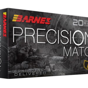 Barnes Precision Match .338 Lapua Magnum 300gr Match Burner OTM BT Rifle Cartridges – 20 Rounds 30728 Caliber: .338 Lapua Magnum, Number of Rounds: 500