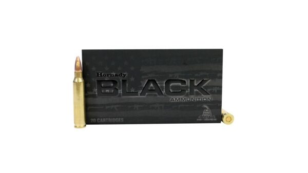 Hornady Black .223 Remington 62 grain Full Metal Jacket (FMJ) Brass Centerfire Rifle Ammunition 500 RDS