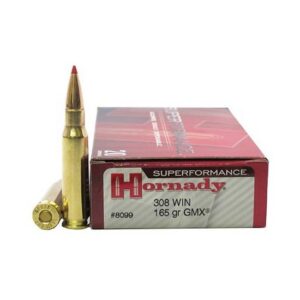 Hornady Superformance .308 Winchester 165 Grain Gilding Metal eXpanding Centerfire Rifle Ammunition 8099 Caliber: .308 Winchester, Number of Rounds: 500