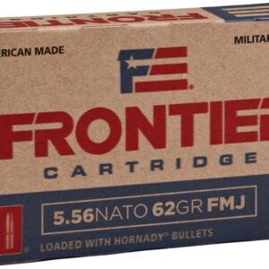 Hornady Frontier 5.56x45mm NATO 62 Grain Full Metal Jacket Centerfire Rifle Ammunition 500 ROUNDS