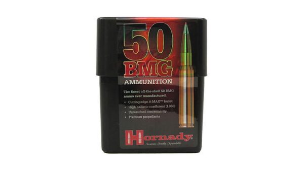 Hornady Match .50 BMG 750 Grain A-MAX Brass Cased Centerfire Rifle Ammunition 8270 Caliber: .50 BMG, Number of Rounds: 250