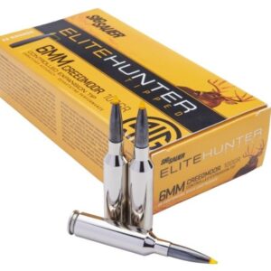 Sig Sauer SIG Hunting Rifle Ammunition 6mm Creedmoor 100 grain Controlled Expansion Tip Brass Cased Centerfire Rifle Ammunition 500 ROUNDS